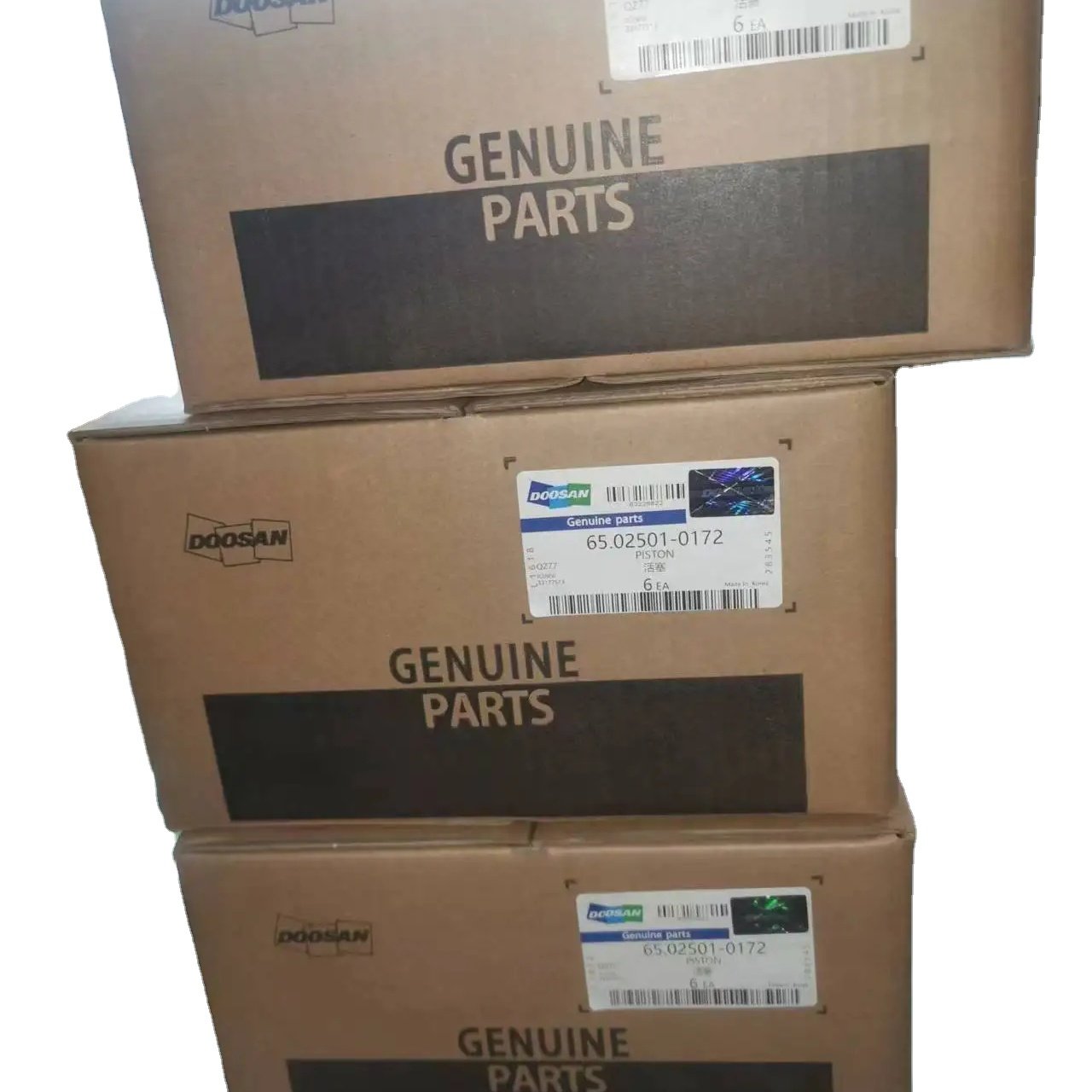 Daewoo Bus Truck Parts PU086ti De08 DE08T P086ti De08tis De08 Engine 65025010172 65.02501-0172 Piston for Doosan